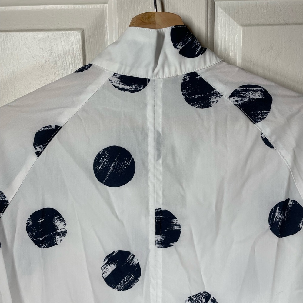 Kozan White Polka Dot Shirt Sz S - Picture 5 of 12